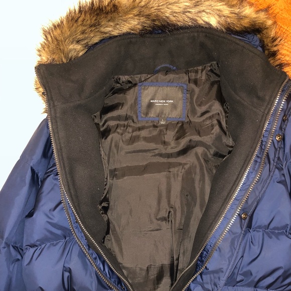 Andrew Marc Hooded down puffer Parka jacket - Picture 6 of 11